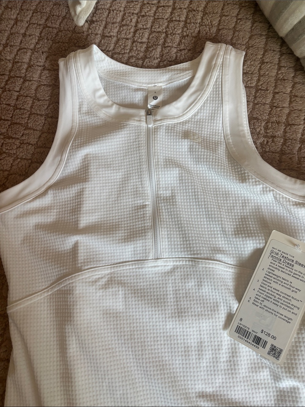 Grid Texture Sleeveless Tennis Dress size 8